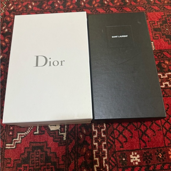 Set of Dior & Saint Laurent Designer Shoe Boxes - Picture 1 of 4